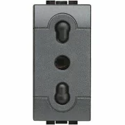 PRIZA 2P+T 10/16A 1M ANTRACIT L4180-EU