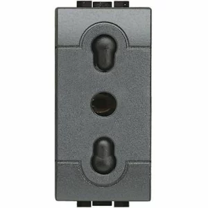 PRIZA 2P+T 10/16A 1M ANTRACIT L4180-EU