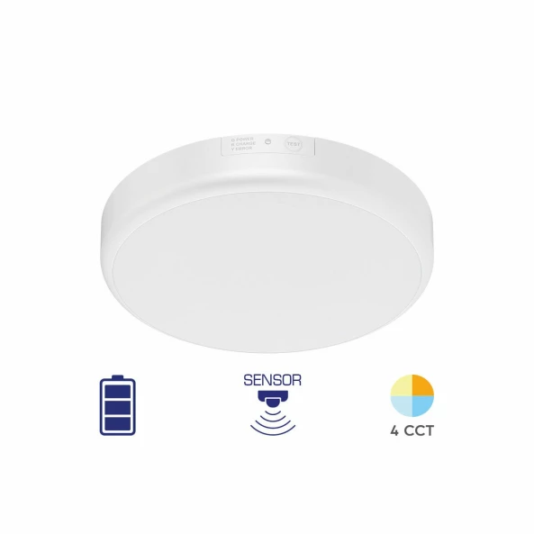 APLICA LED CU SENZOR CU KIT EMERGENTA 20W 3IN 1 GRANDE IP54 BR-BC15-00580