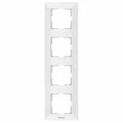 P-SA.R4V RAMA 4 POSTURI SLIM VERTICAL ALB (P-AR4V)