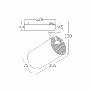 SP SPOT LED PE SINA 30W 6500K BR-BD40-00330