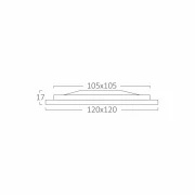 SPOT CU LED PATRAT 6W 4200K 2.5 INCH
