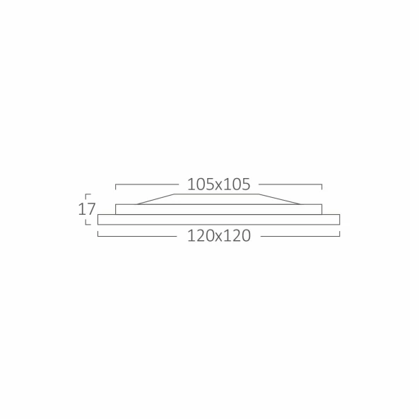 SPOT CU LED PATRAT 6W 6400K BR-BP02-30630