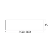 SPOT CU LED PATRAT APLICABIL 36W 6400K