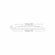 SPOT CU LED PATRAT INCASTRAT 12W 4000K
