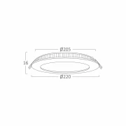 SPOT CU LED ROTUND INCASTRAT 18W 6500K