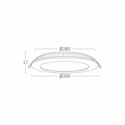 SPOT CU LED ROTUND INCASTRAT 24W 10INC NEGRU CCT