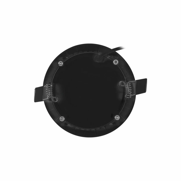 SPOT CU LED ROTUND INCASTRAT 24W 10INC NEGRU CCT