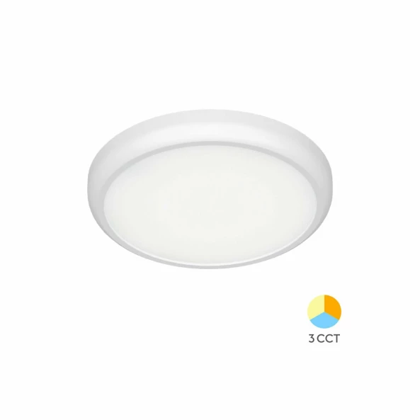 SPOT CU LED ROTUND PT 20W 2000LM CCT ALB 225M IP40
