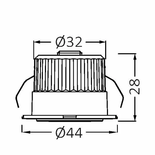 SPOT LED 3W 6500K ALUMINIU ROTUND IP54