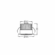 SPOT LED 3W 6500K NEGRU ROTUND IP54