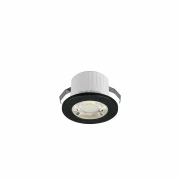 SPOT LED 3W 6500K NEGRU ROTUND IP54