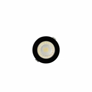 SPOT LED 3W 6500K NEGRU ROTUND IP54