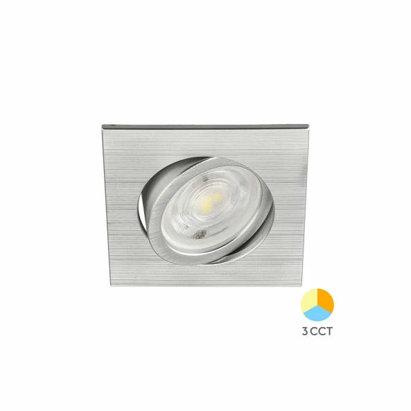 SPOT LED 7W 3000/4000/6000K ALUMINIU PATRAT IP20