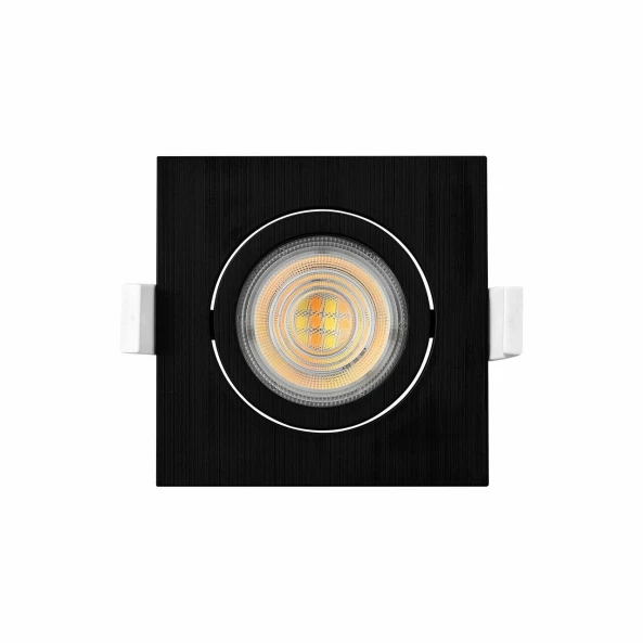 SPOT LED 7W 3000/4000/6000K NEGRU PATRAT IP20