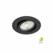 SPOT LED 7W 3000/4000/6000K NEGRU ROTUND IP20