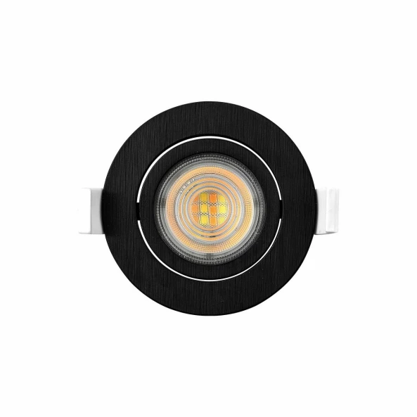 SPOT LED 7W 3000/4000/6000K NEGRU ROTUND IP20