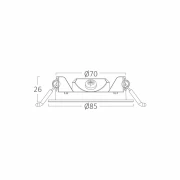 SPOT ROTUND ST 4W DIM CCT NEGRU IP40 BR-BP01-90481