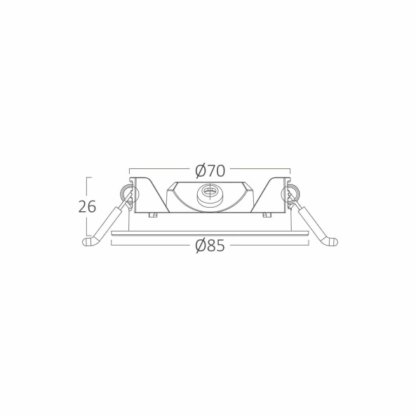 SPOT ROTUND ST 4W DIM CCT NEGRU IP40 BR-BP01-90481