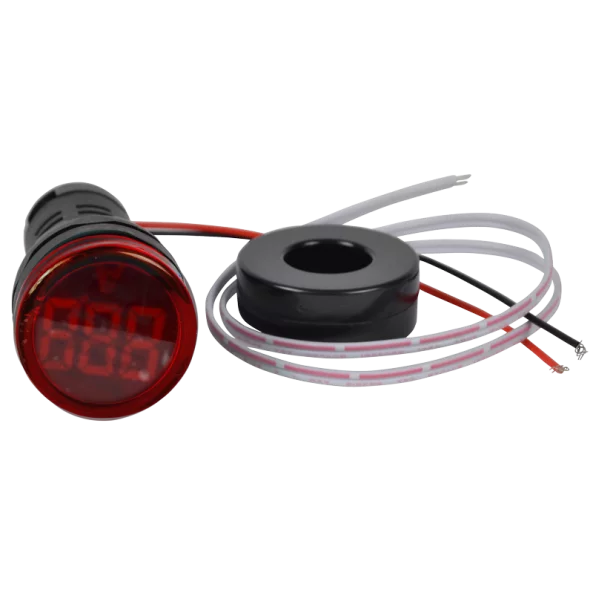 AMPERMETRU INDICATOR LED ROSU NYG3-AR