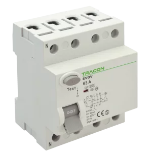 BLOC CU PROTECTIE DIFERENTIALA 4 POLI EVOV4P6303