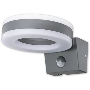 CIL DE PERETE SENZOR DE MISC. FORMA DE INEL GRI ANTRACIT SLOMA20W