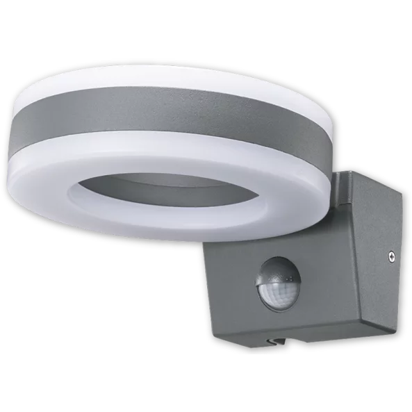 CIL DE PERETE SENZOR DE MISC. FORMA DE INEL GRI ANTRACIT SLOMA20W