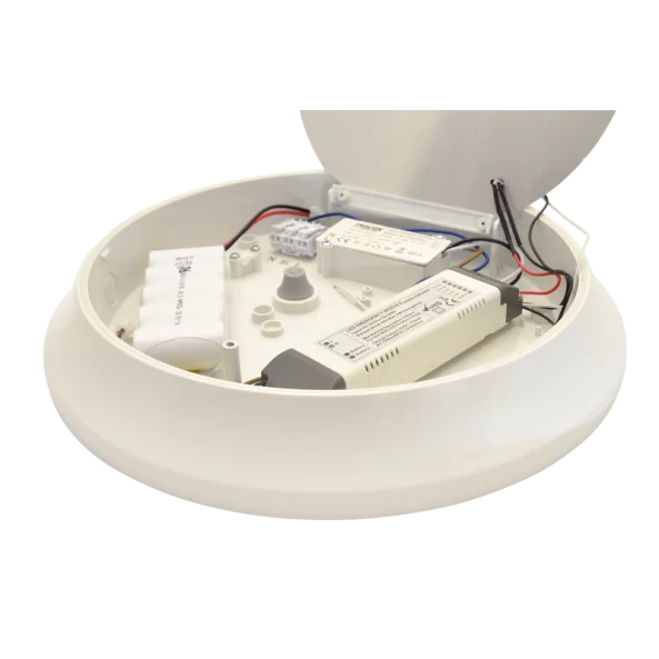 CIL LED PROTEJAT APARENT MAT. PLASTIC SI KIT DE EMERGENTA EVAE28NW