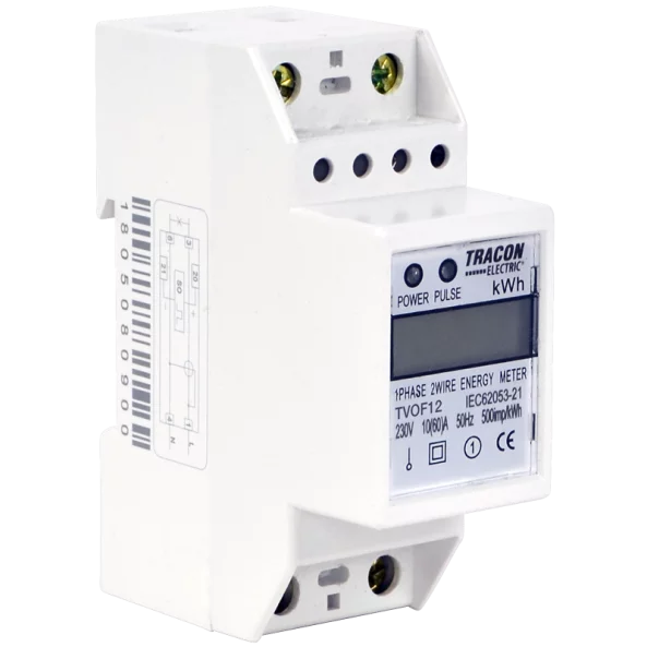 CONTOR DE EN. ELECTRICA DIRECT AFISAJ LCD MONOFAZAT 2 MOD. TVOF12