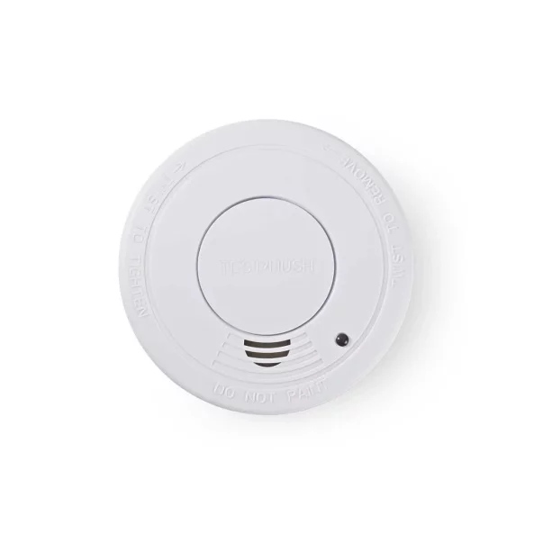 DETECTOR DE FUM CU ALARMA AVERTIZARE BAT.