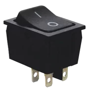 INTRERUPATOR APARATE CU REVENIRE P-O 2P NEGRU (MARCAJ 0-I) TES-53-1
