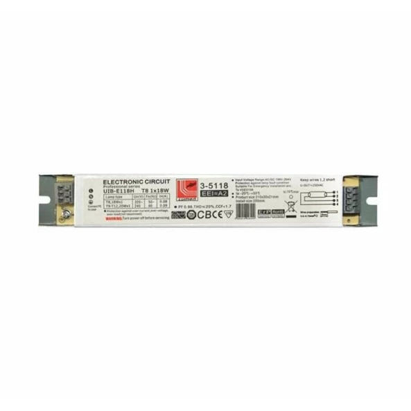 BALAST ELECTRONIC PT TUB T8 2X36W (27188236)
