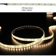 BANDA LED SUPER DENSE 7.2W 12V IP54 L.CALDA 120LED/M