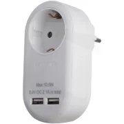 BRA EPAG-1EE-2USB-W ADAPTOR PRIZA 2XUSB