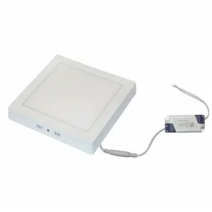 CORP PT LED SLIM PATRAT ARGINTIU 18W L.RECE D:220MM