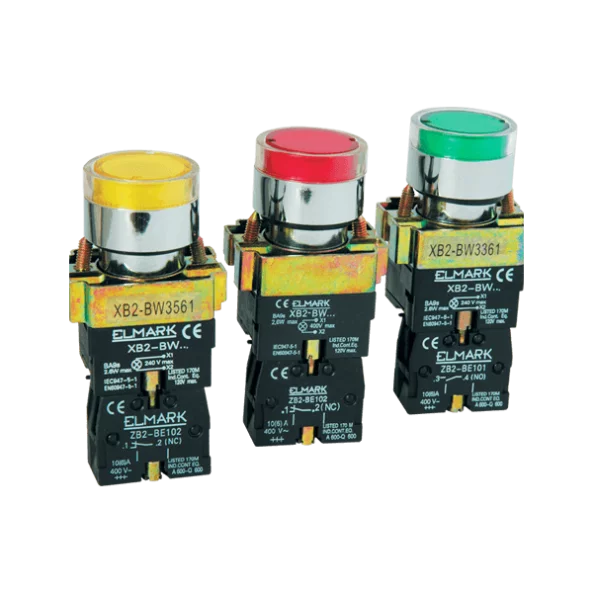 ELM 401473 BUTON LAMPA ROSU 110V BW 3471