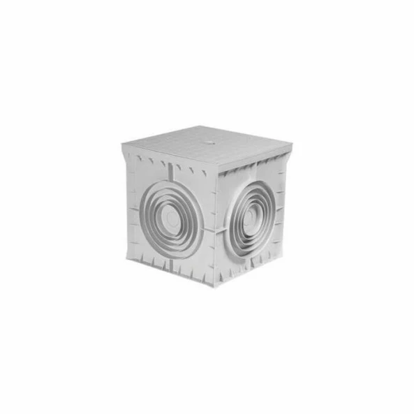 DOZA (TIP CAMIN) CU CAPAC 300X300X300MM - GRI