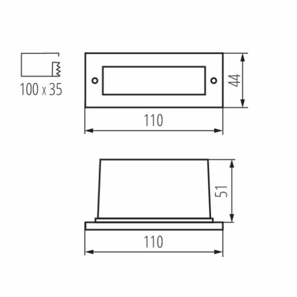 KANLUX 26463 TAXI LED12PR WH-C/M