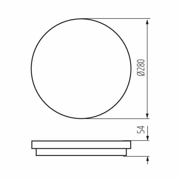 KANLUX 35000 PLAFONIERA STIVI LED 24W-NW-O