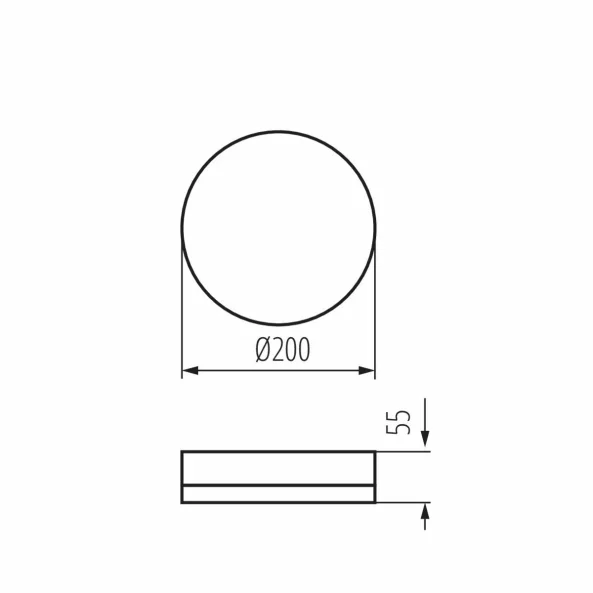 KANLUX 37299 PLAFONIERA LED 19W SENZOR IP65