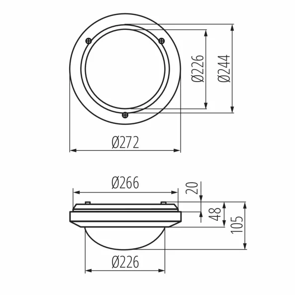 KANLUX 7015 APLICA MARC DL-60