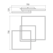 REDO PLAFONIERA 01-4001 SAMI PL LED 80W CCT GD