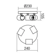 REDO 04-472 CAMEO 3xGU10