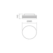 REDO ABAJUR 01-698 ORAL PL 2X42W E27 IP44