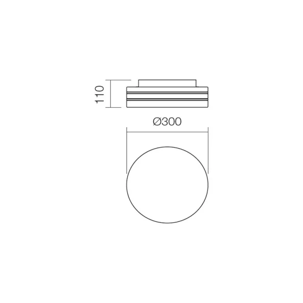 REDO ABAJUR 01-698 ORAL PL 2X42W E27 IP44