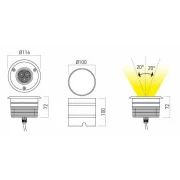 XGROUND IP67 RGB 3X3W GD07RGB60