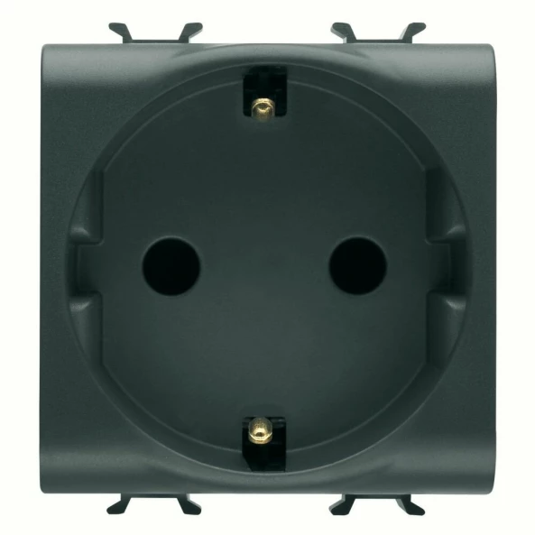 GEWISS GW12241 PRIZA SCHUKO 16A ST NEGRU