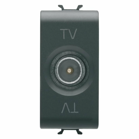 GEWISS GW12361 PRIZA TV CAPAT 1P CH NEGRU