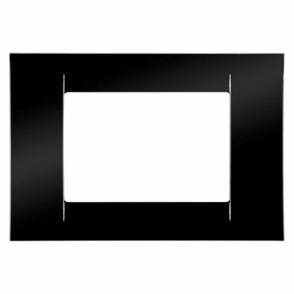 GEWISS GW22113 PLACA ORNAMENT 3P NEGRU VIRNA