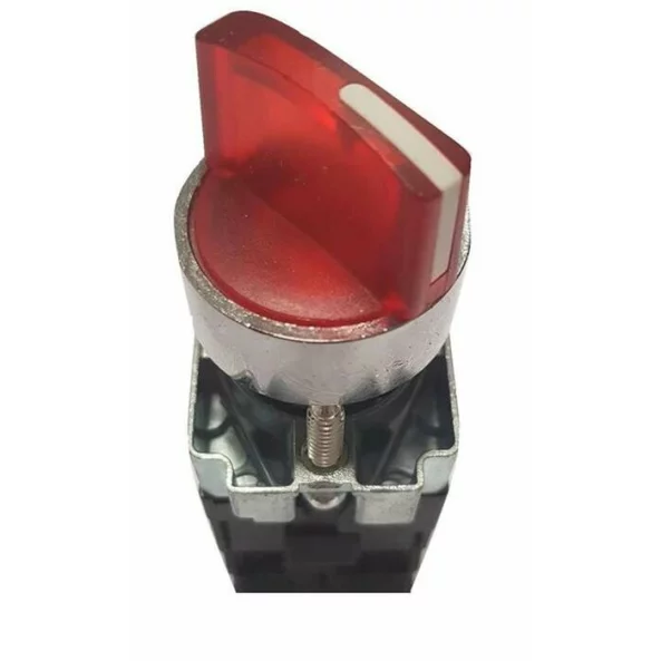 INTRERUPATOR.ROT. O22 CU RETINERE SI LUMINA ROSIE 0-1 1ND+1NI